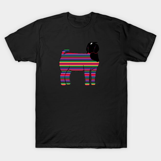 Serape Market Show Doe Silhouette - NOT FOR RESALE WITHOUT PERMISSION T-Shirt by l-oh